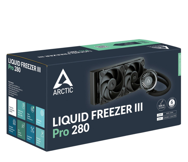 ARCTIC Liquid Freezer III Pro 280 2x140mm ACFRE00179A - 1353154 - zdjęcie 6